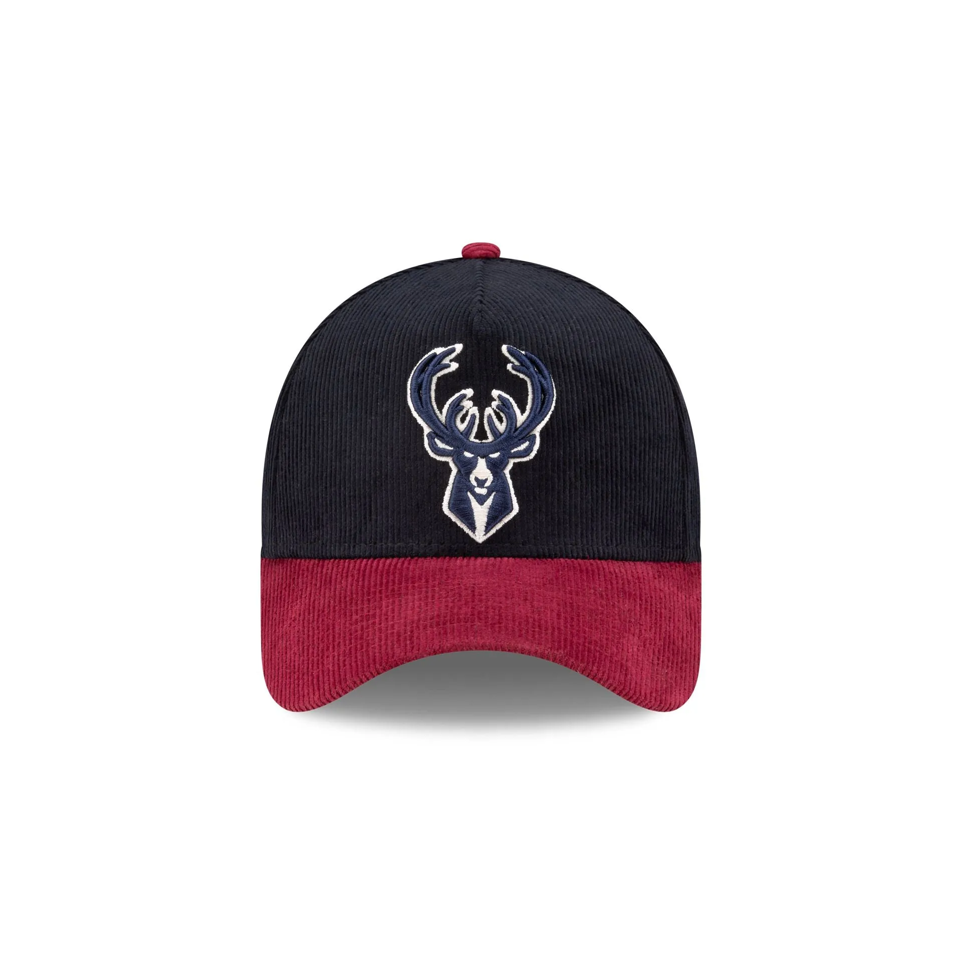 Milwaukee Bucks Navy Corduroy 9FORTY A-Frame Snapback Hat sold by New Era product image thumbnail 2