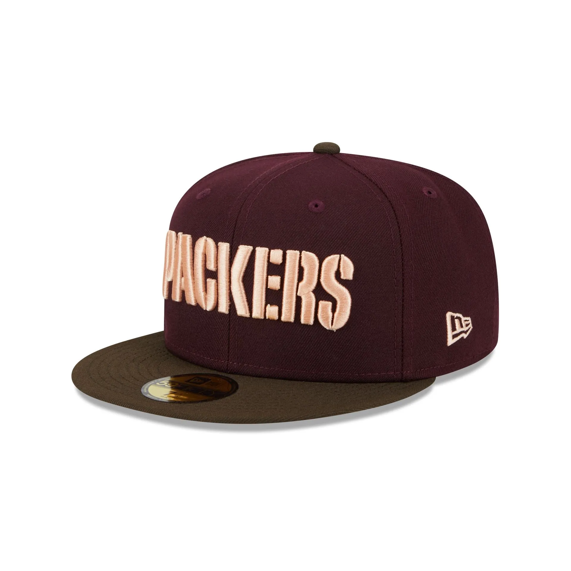 Green Bay Packers Berry Chocolate 59FIFTY Fitted Hat sold by New Era product image thumbnail 3