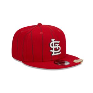 St. Louis Cardinals Pinstripe Visor Clip 9FIFTY Snapback Hat sold by New Era