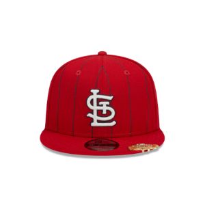 St. Louis Cardinals Pinstripe Visor Clip 9FIFTY Snapback Hat sold by New Era