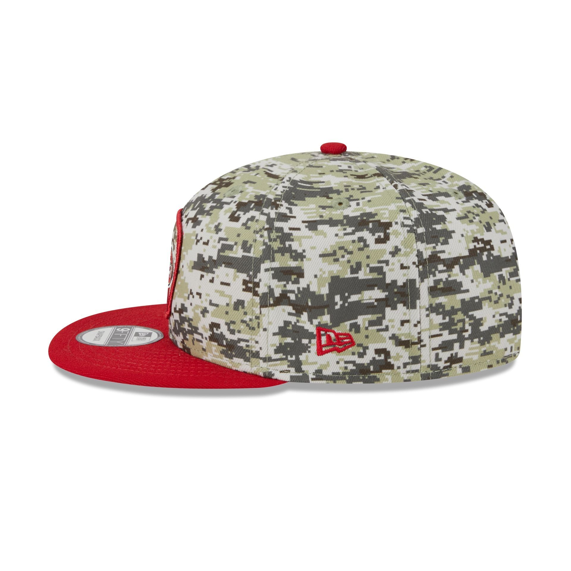 San Francisco 49ers 2023 Salute to Service Camo 9FIFTY Snapback Hat sold by New Era product image thumbnail 5