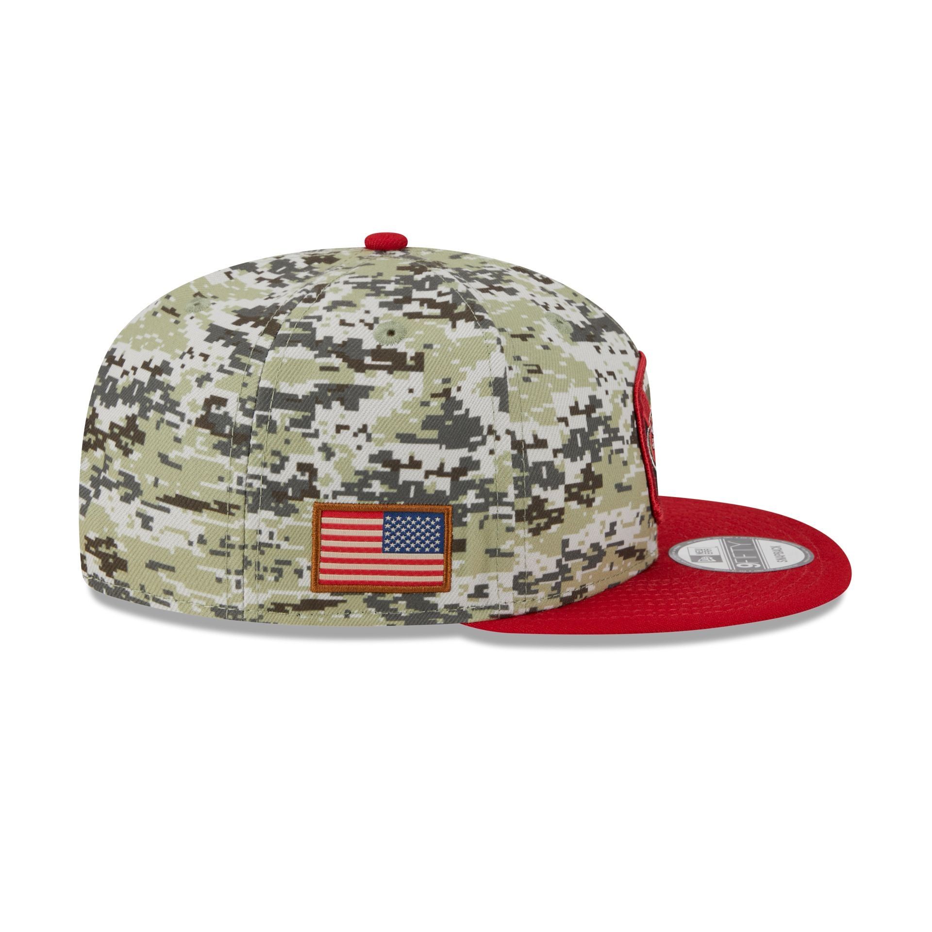 San Francisco 49ers 2023 Salute to Service Camo 9FIFTY Snapback Hat sold by New Era product image thumbnail 4