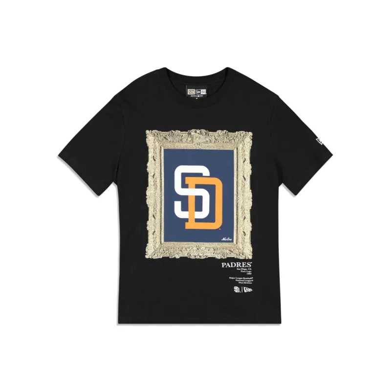 San Diego Padres Curated Customs Black T-Shirt sold by New Era