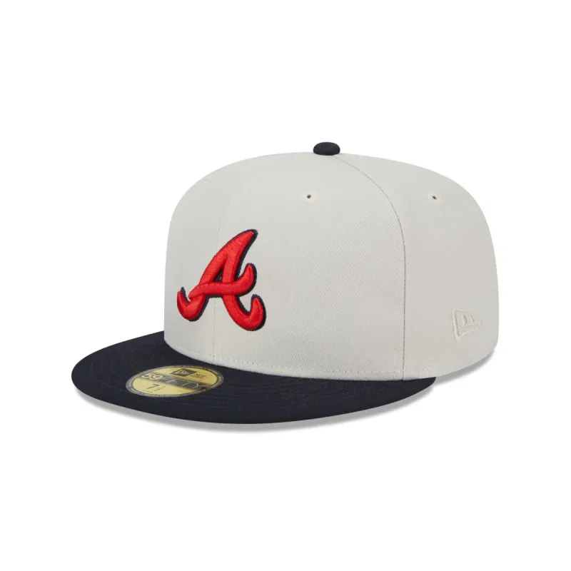 Atlanta Braves Varsity Letter 59FIFTY Fitted Hat made by New Era