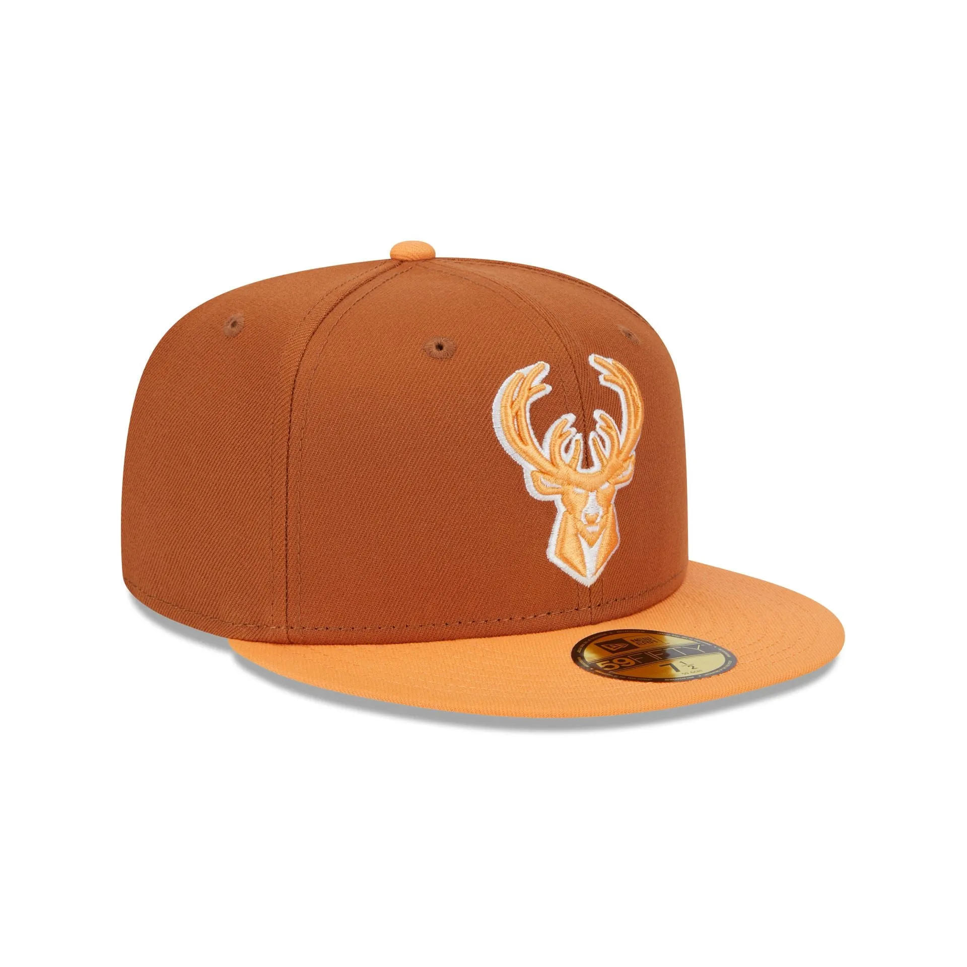 Milwaukee Bucks Color Pack Earthy Brown 59FIFTY Fitted Hat sold by New Era product image thumbnail 3