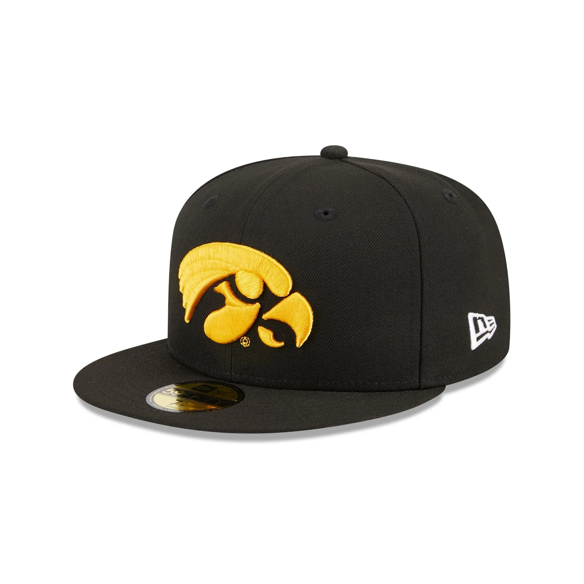 Iowa Hawkeyes Black 59FIFTY Fitted Hat sold by New Era
