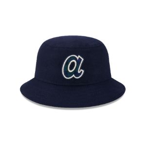 Atlanta Braves Plaid Bucket Hat sold by New Era