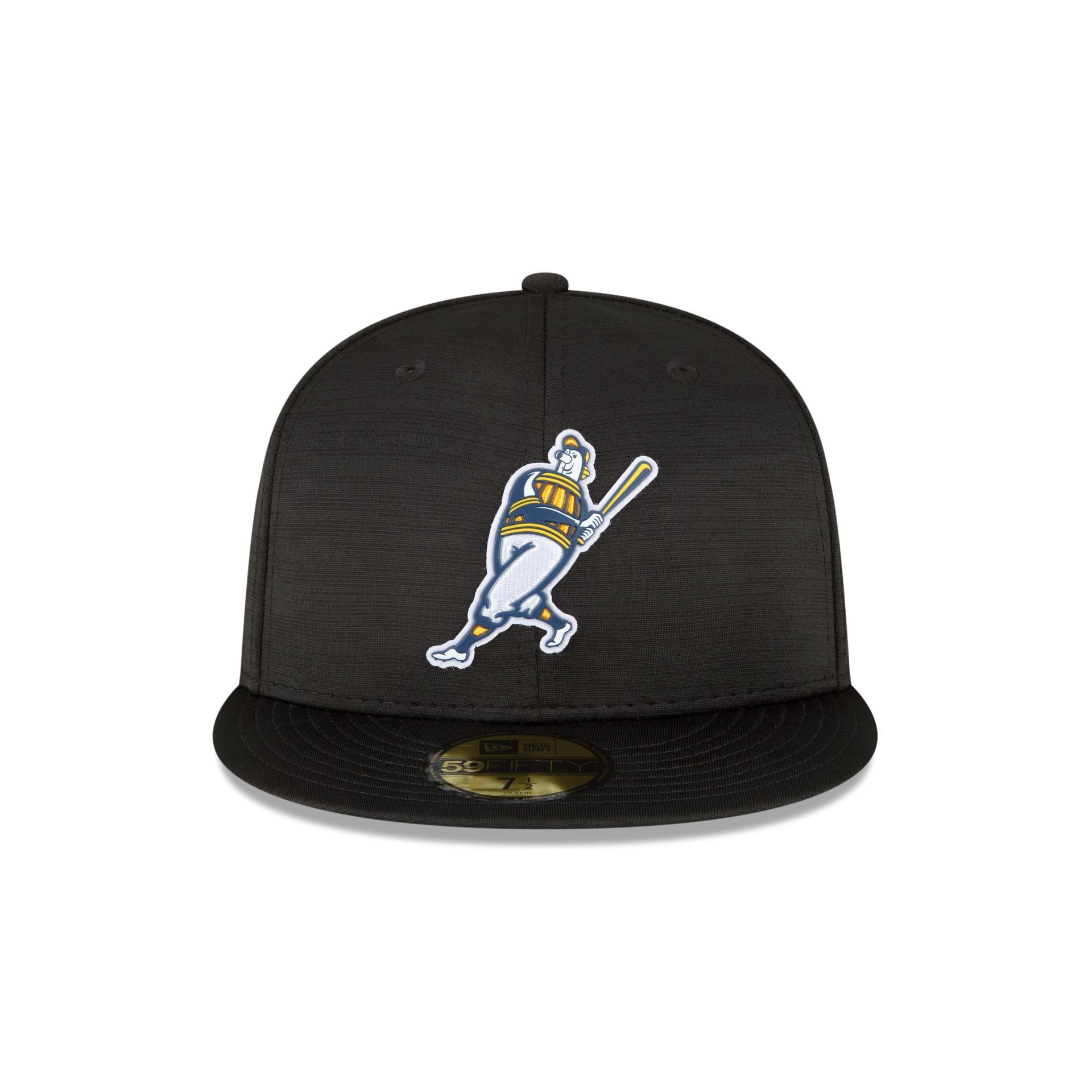 Milwaukee Brewers 2023 Clubhouse Black 59FIFTY Fitted Hat sold by New Era product image thumbnail 2