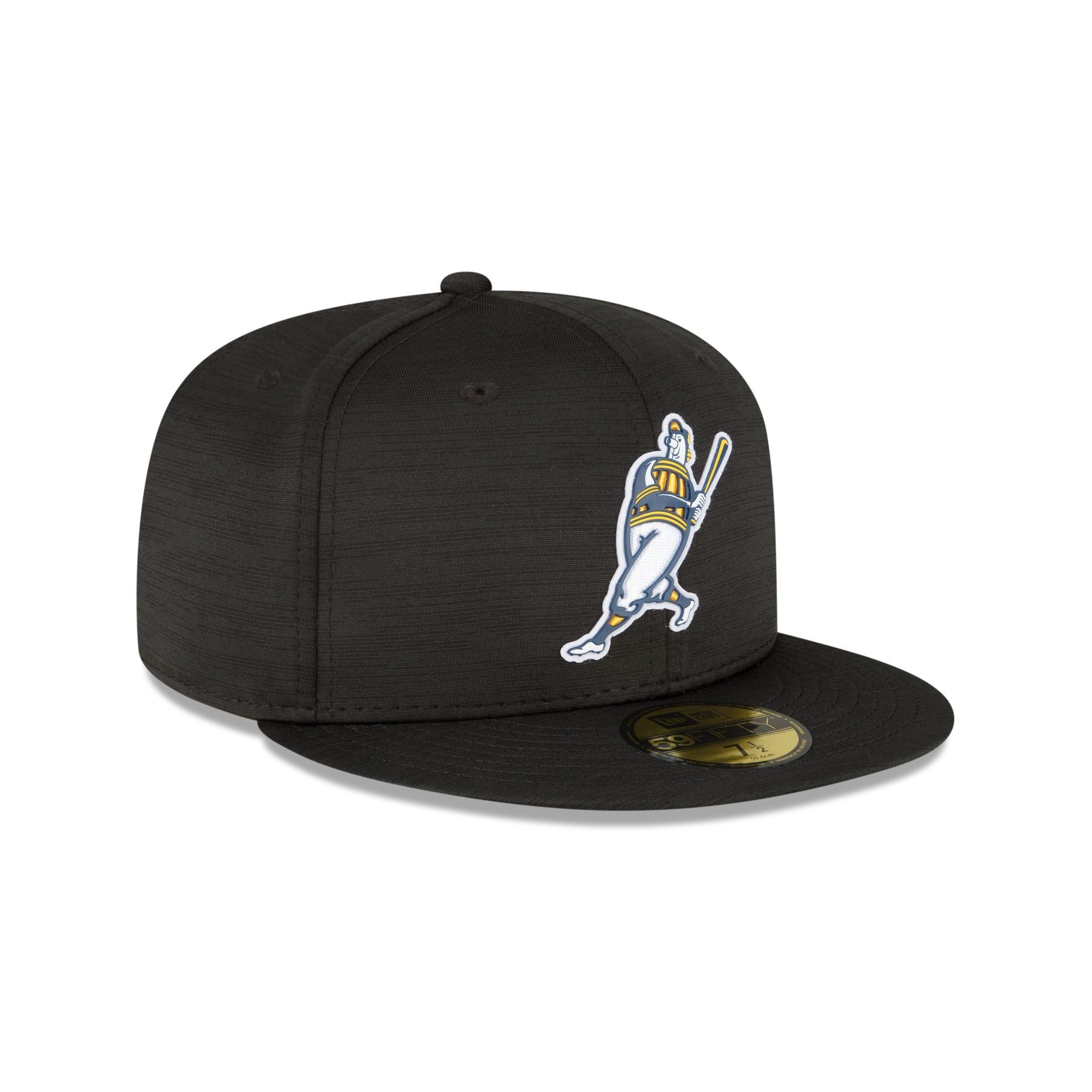 Milwaukee Brewers 2023 Clubhouse Black 59FIFTY Fitted Hat sold by New Era product image thumbnail 3