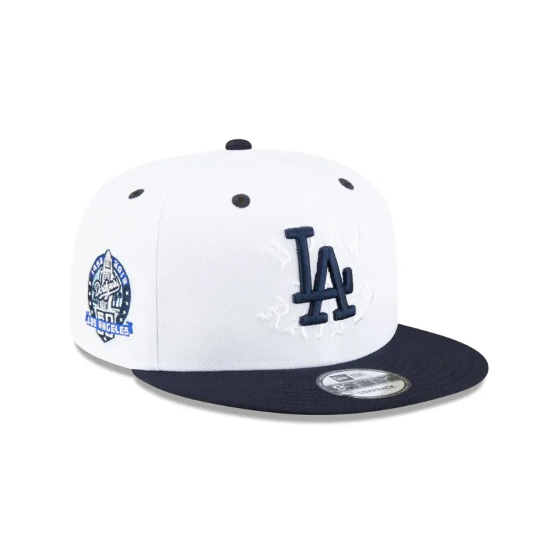 Born X Raised Los Angeles Dodgers White 9FIFTY Snapback Hat sold by New Era