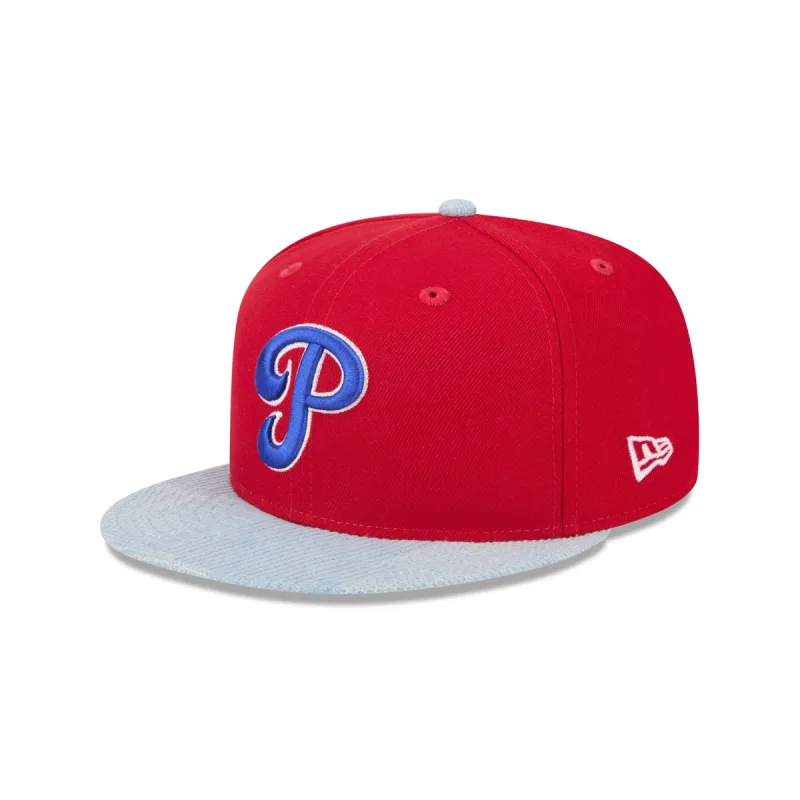Philadelphia Phillies Patch Denim 59FIFTY Fitted Hat sold by New Era