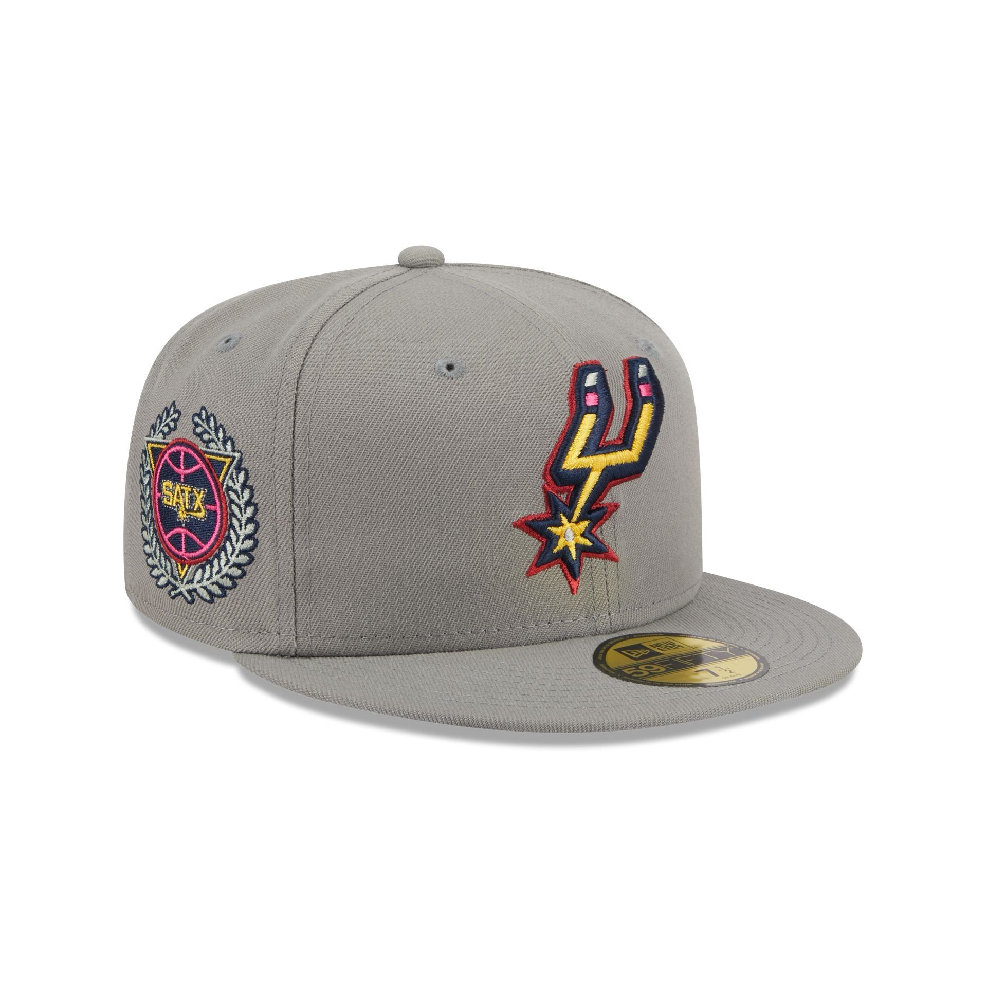 San Antonio Spurs Color Pack Gray 59FIFTY Fitted Hat sold by New Era