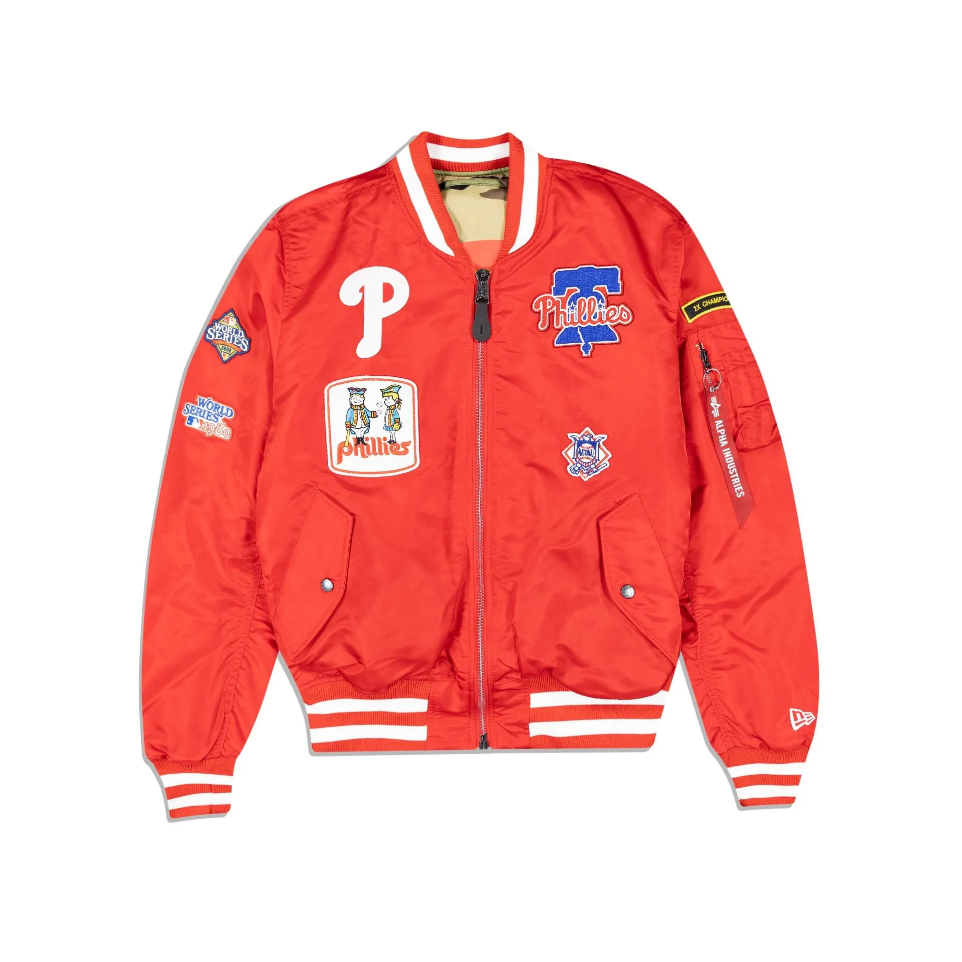 Alpha Industries X Philadelphia Phillies MA-1 Bomber Jacket sold by New Era