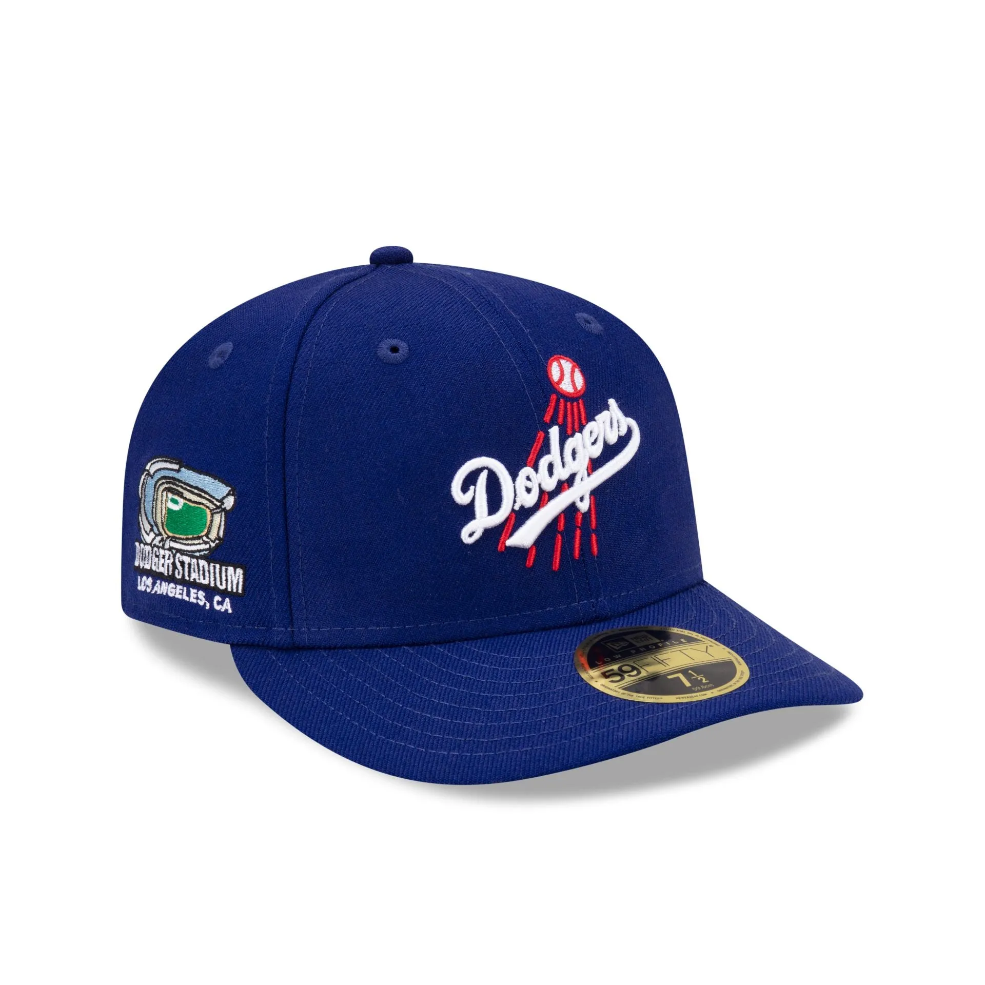 Just Caps Stadium Patch Los Angeles Dodgers Low Profile 59FIFTY Fitted Hat sold by New Era