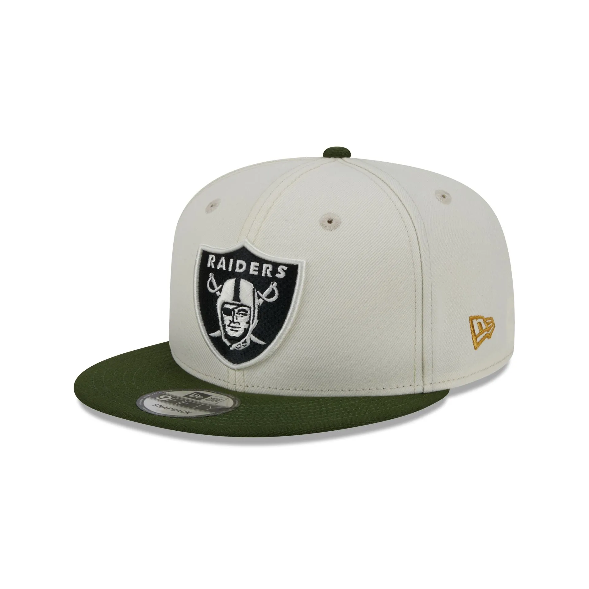 Las Vegas Raiders Emerald 9FIFTY Snapback Hat sold by New Era