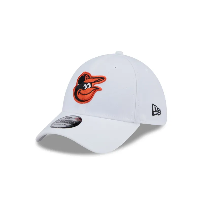 Baltimore Orioles Optic White 39THIRTY Stretch Fit Hat sold by New Era