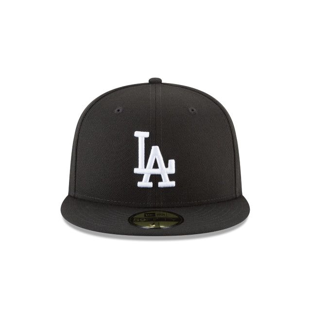 Los Angeles Dodgers Black and White Basic 59FIFTY Fitted Hat sold by New Era product image thumbnail 2