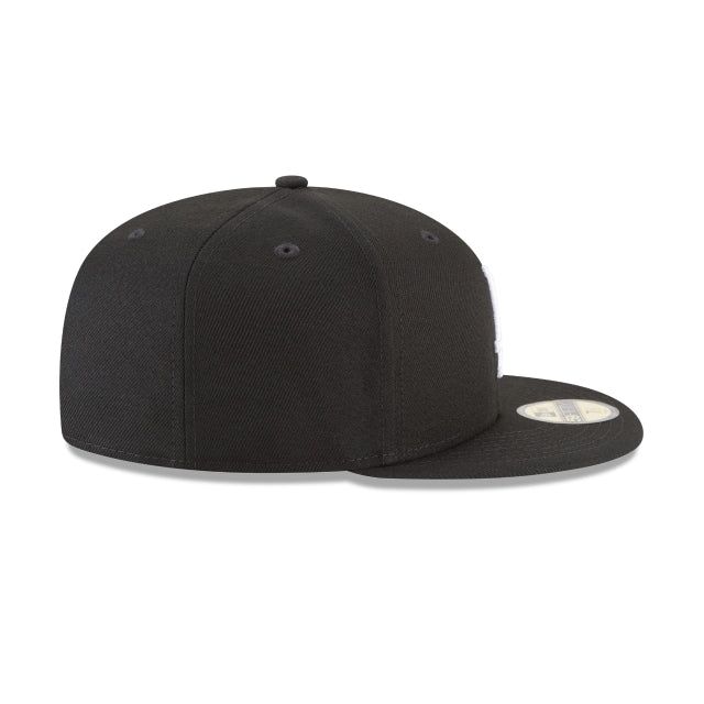 Los Angeles Dodgers Black and White Basic 59FIFTY Fitted Hat sold by New Era product image thumbnail 5
