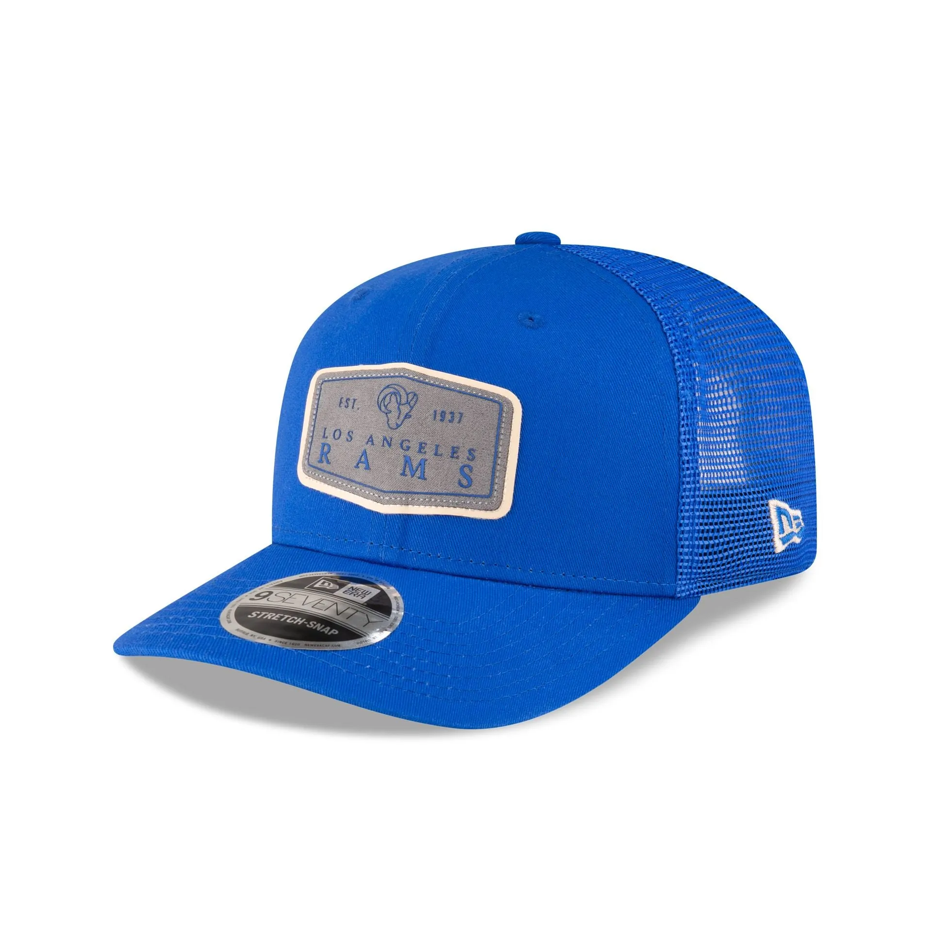 Los Angeles Rams Labeled 9SEVENTY Stretch-Snap Hat sold by New Era