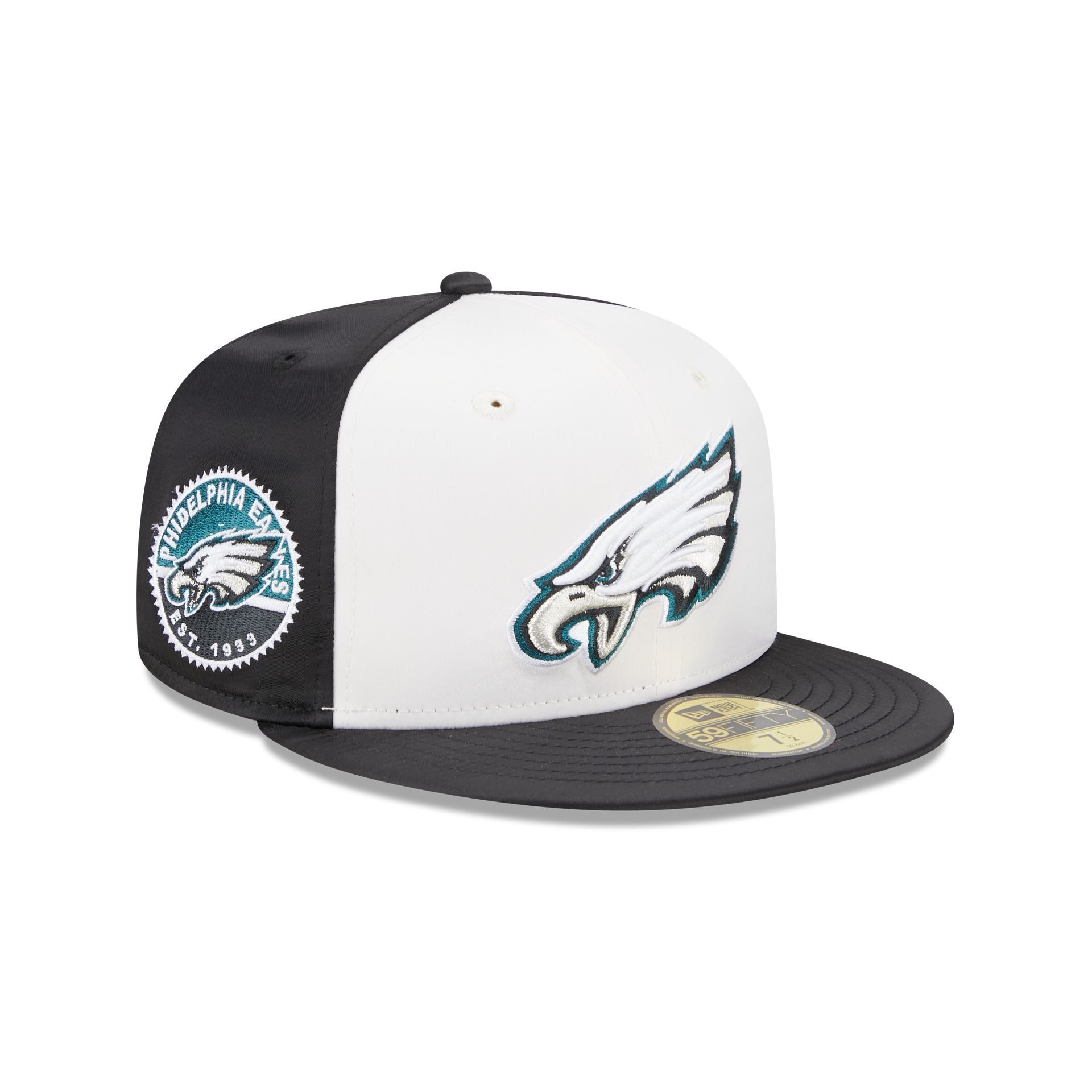 Philadelphia Eagles Throwback Satin 59FIFTY Fitted Hat sold by New Era