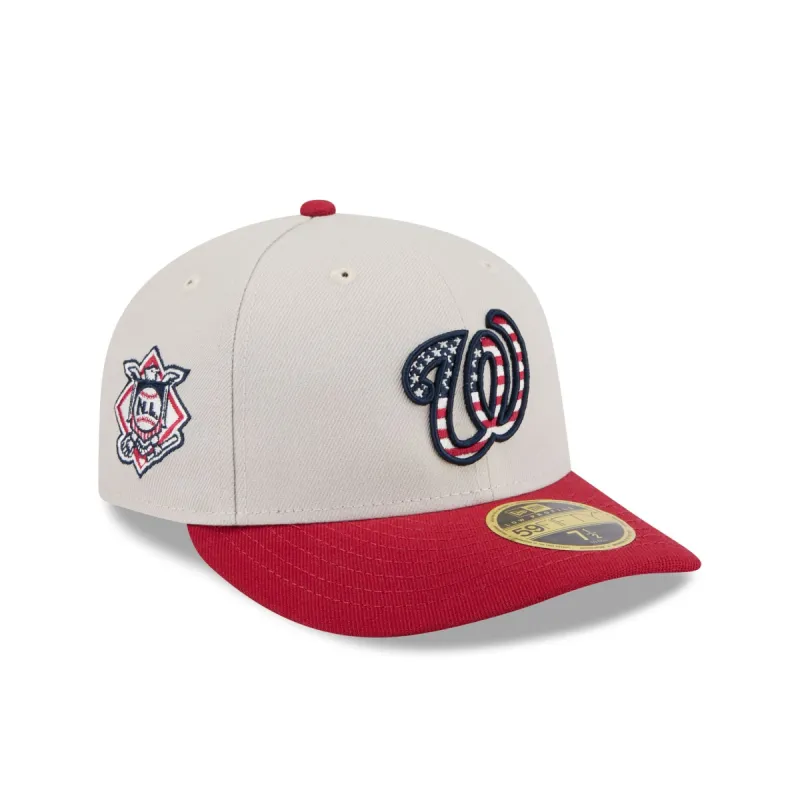 Washington Nationals Independence Day 2024 Low Profile 59FIFTY Fitted Hat sold by New Era