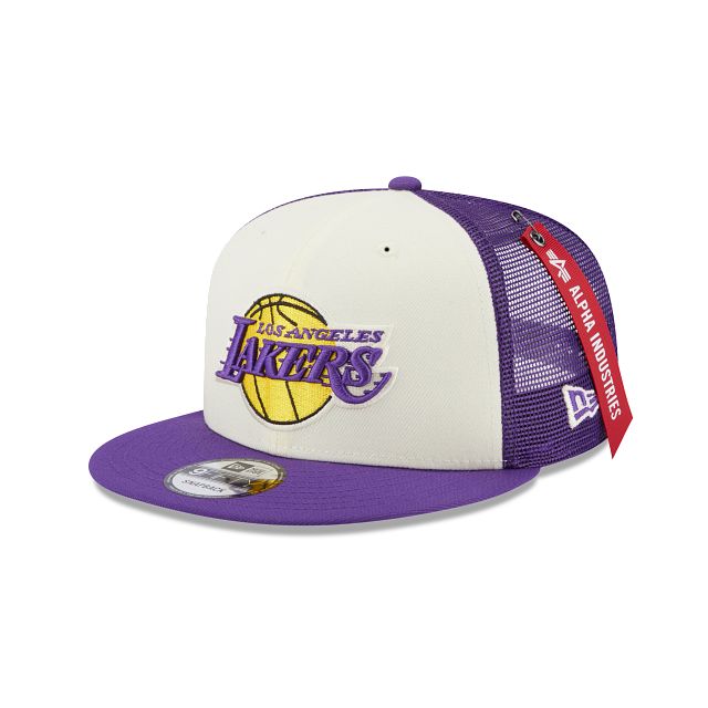 Alpha Industries X Los Angeles Lakers 9FIFTY Snapback Hat sold by New Era