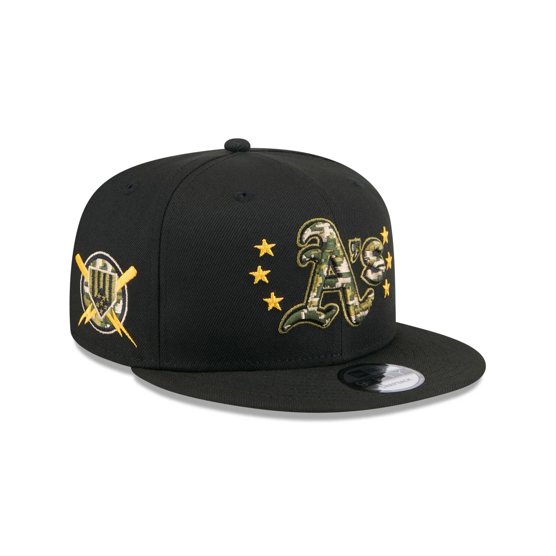 Oakland Athletics Armed Forces Day 2024 9FIFTY Snapback Hat sold by New Era