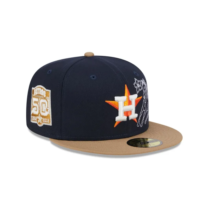 Houston Astros Western Khaki 59FIFTY Fitted Hat sold by New Era