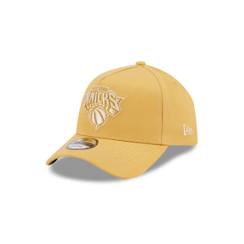 New York Knicks Caramel 9FORTY A-Frame Snapback Hat sold by New Era