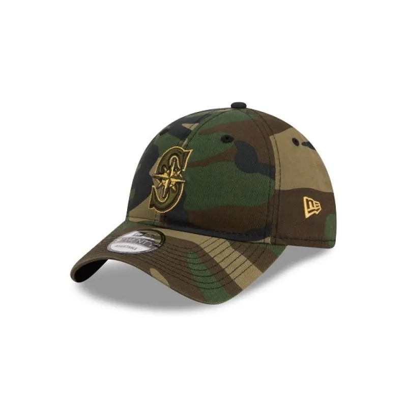 Seattle Mariners Camo 9TWENTY Adjustable Hat sold by New Era