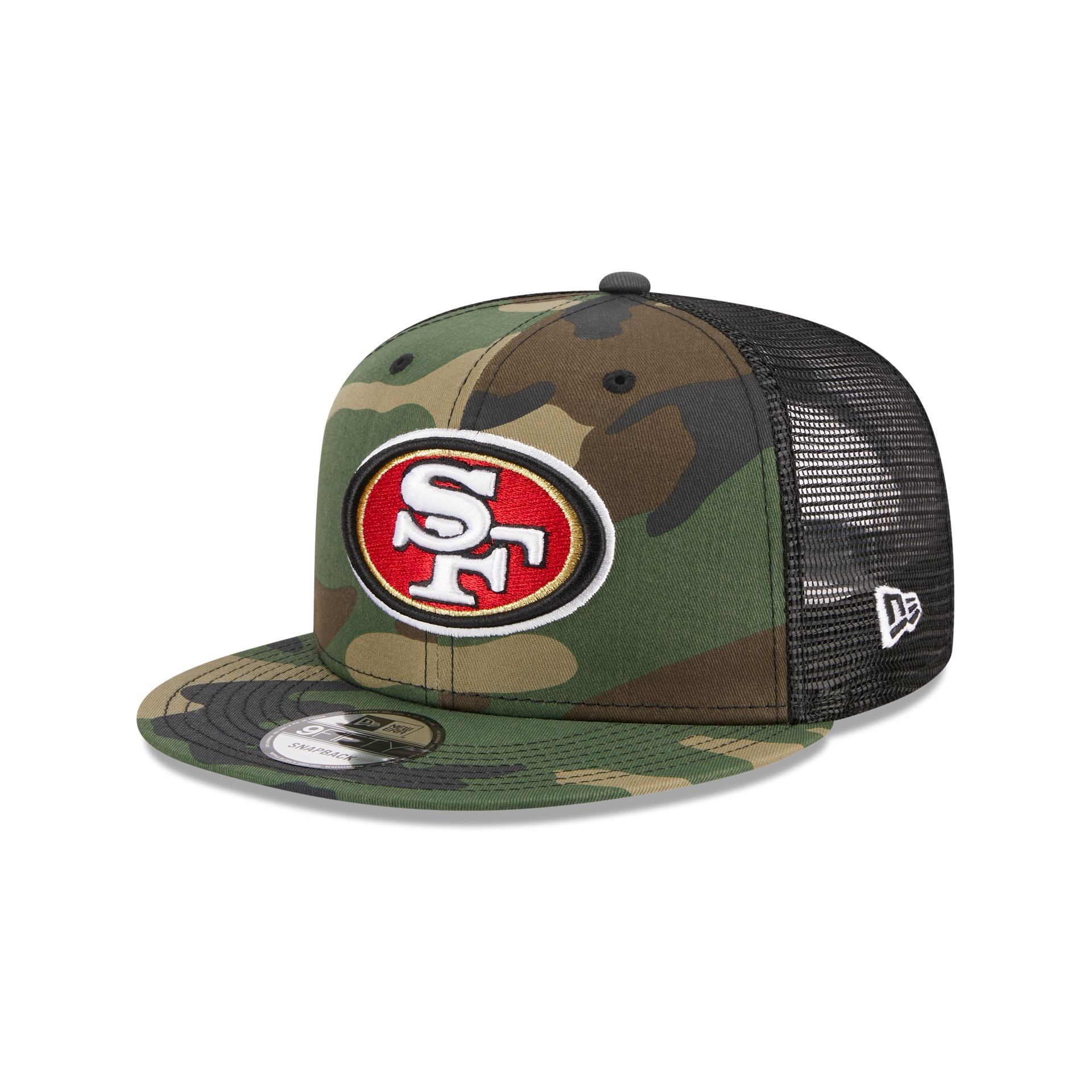 San Francisco 49ers Camo 9FIFTY Trucker Snapback Hat sold by New Era