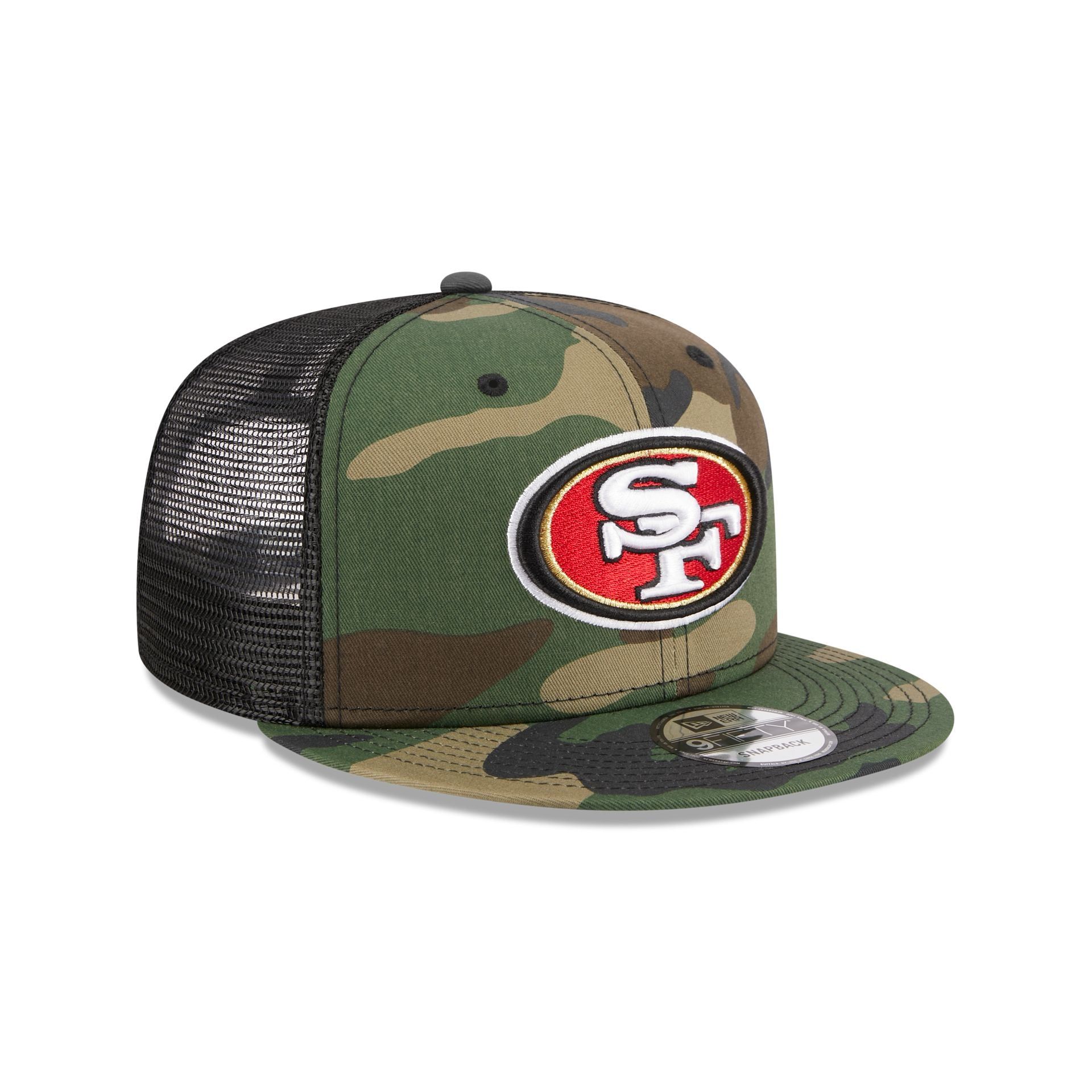 San Francisco 49ers Camo 9FIFTY Trucker Snapback Hat sold by New Era product image thumbnail 3