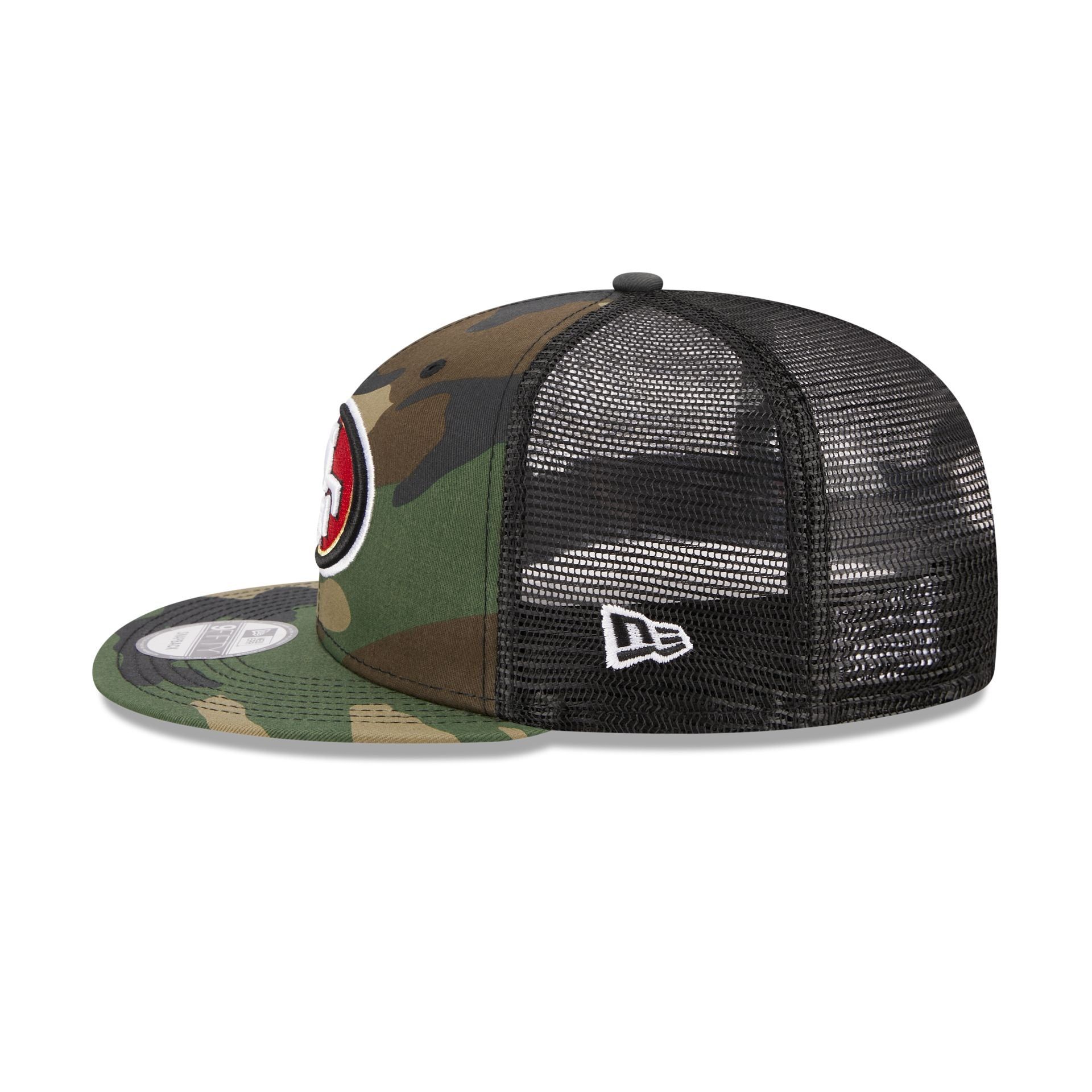 San Francisco 49ers Camo 9FIFTY Trucker Snapback Hat sold by New Era product image thumbnail 4