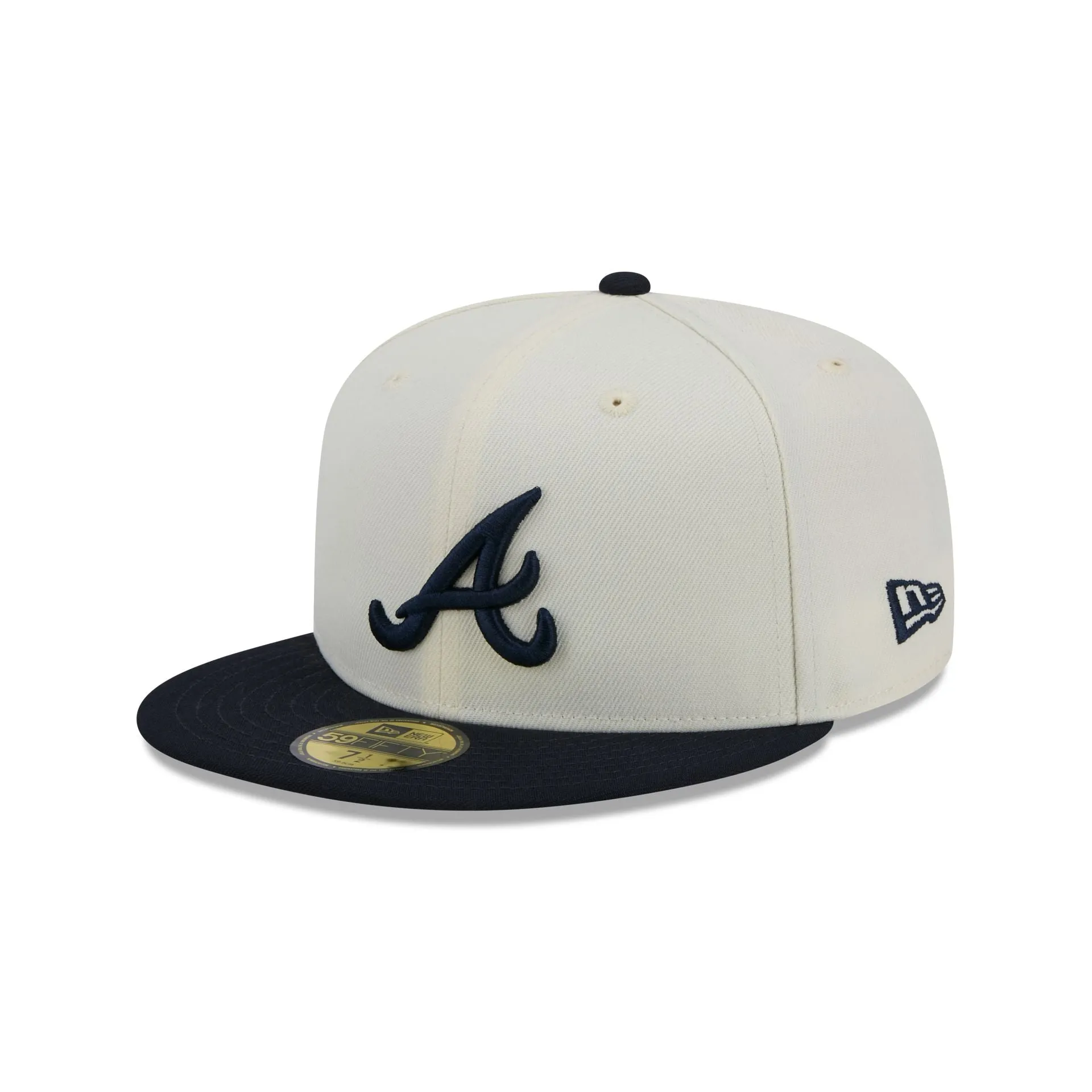 Atlanta Braves Chrome 59FIFTY Fitted Hat sold by New Era