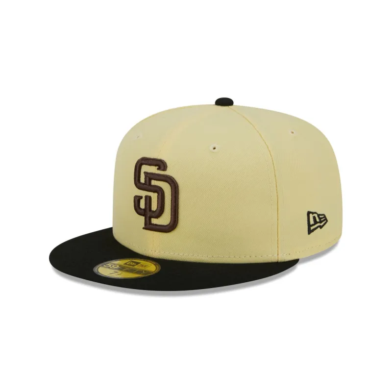 San Diego Padres Soft Yellow 59FIFTY Fitted Hat sold by New Era