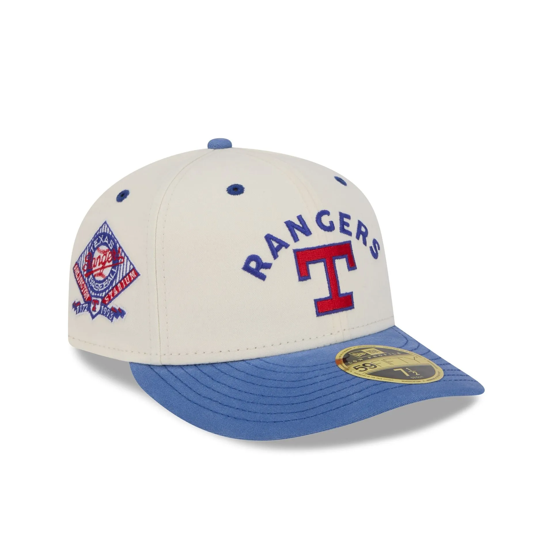 Texas Rangers Vintage Stack Low Profile 59FIFTY Fitted Hat Parallel