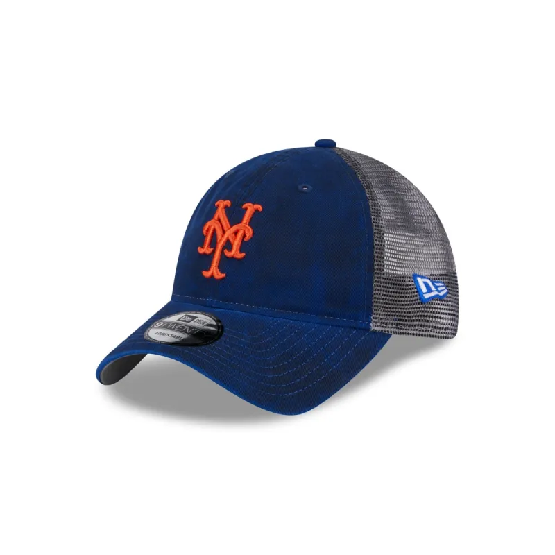 New York Mets Slick 9TWENTY Trucker Hat sold by New Era