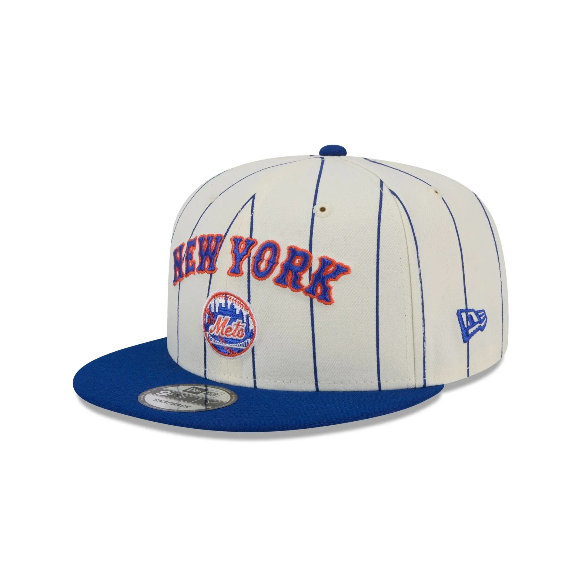 New York Mets Jersey Pinstripe 9FIFTY Snapback Hat sold by New Era