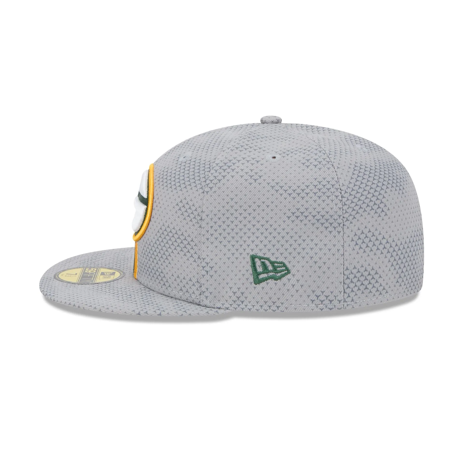 Green Bay Packers 2024 Sideline Gray 59FIFTY Fitted Hat sold by New Era product image thumbnail 5