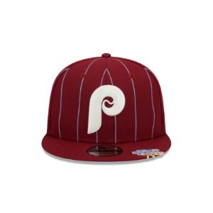 Philadelphia Phillies Pinstripe Visor Clip 9FIFTY Snapback Hat sold by New Era