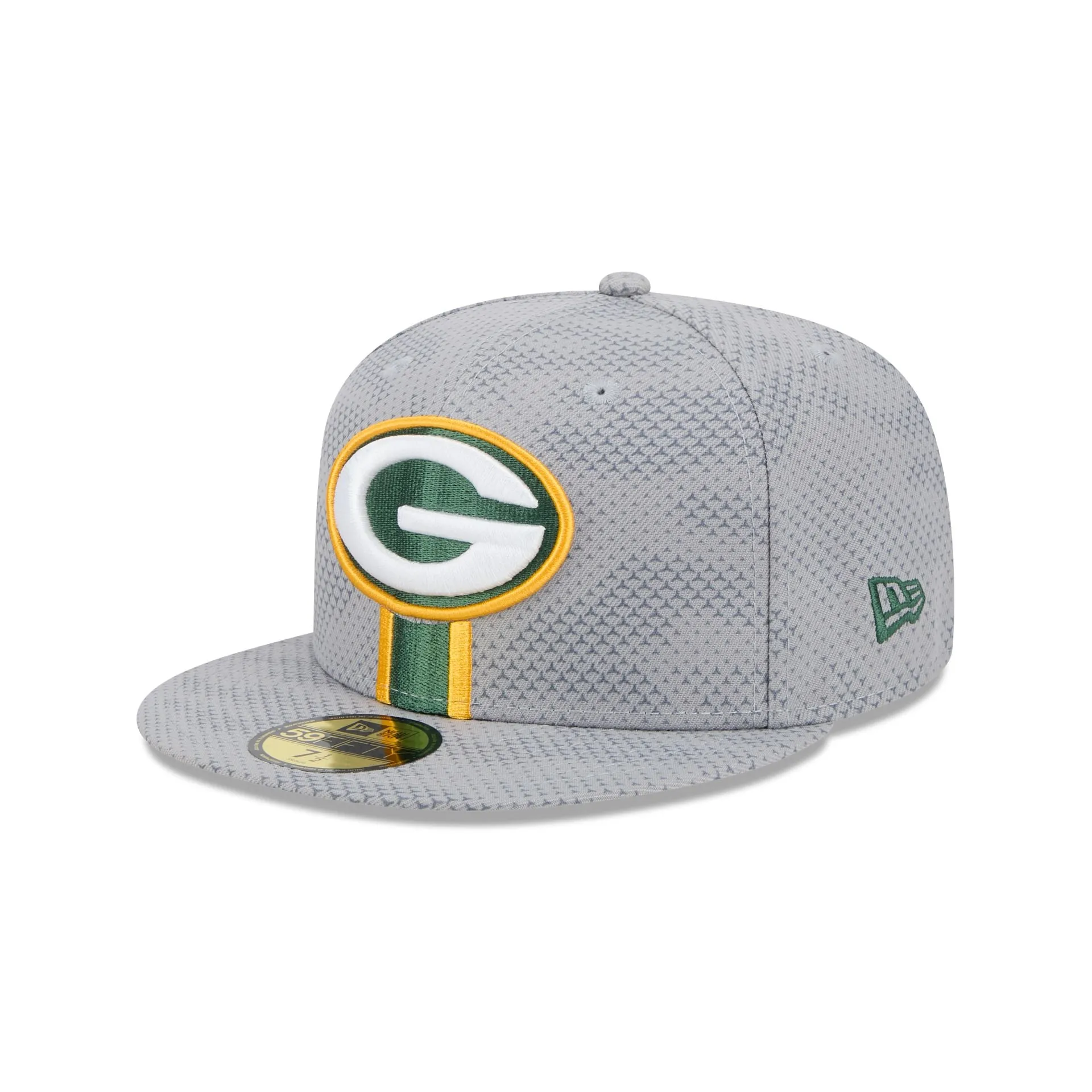 Green Bay Packers 2024 Sideline Gray 59FIFTY Fitted Hat sold by New Era product image thumbnail 3