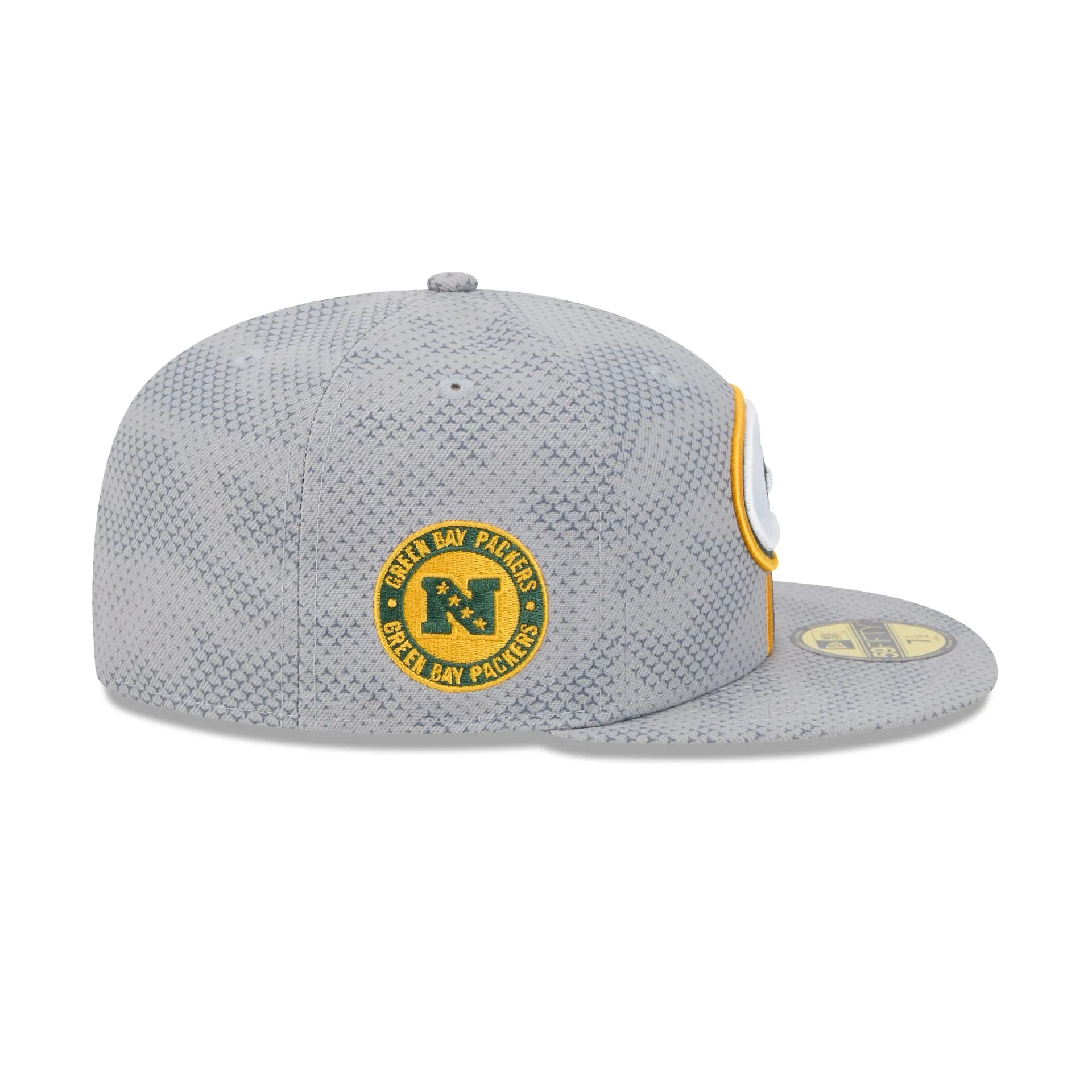 Green Bay Packers 2024 Sideline Gray 59FIFTY Fitted Hat sold by New Era product image thumbnail 4