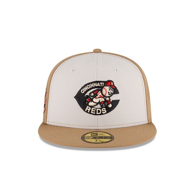 Just Caps Khaki Cincinnati Reds 59FIFTY Fitted Hat sold by New Era product image thumbnail 2