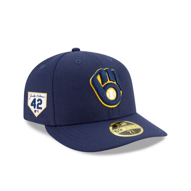 Milwaukee Brewers Jackie Robinson Day 2024 Low Profile 59FIFTY Fitted Hat sold by New Era