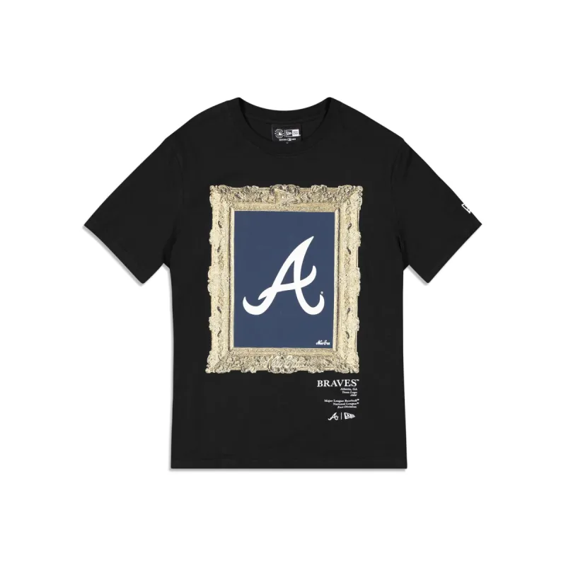 Atlanta Braves Curated Customs Black T-Shirt sold by New Era