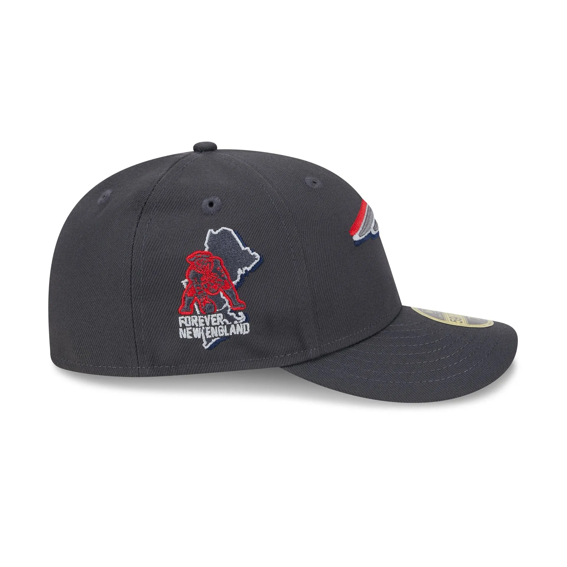 【US限定】New Era LP59FIFTY New England Patriots Draft2024 Men's New Era Graphite New England Patriots Official 2024