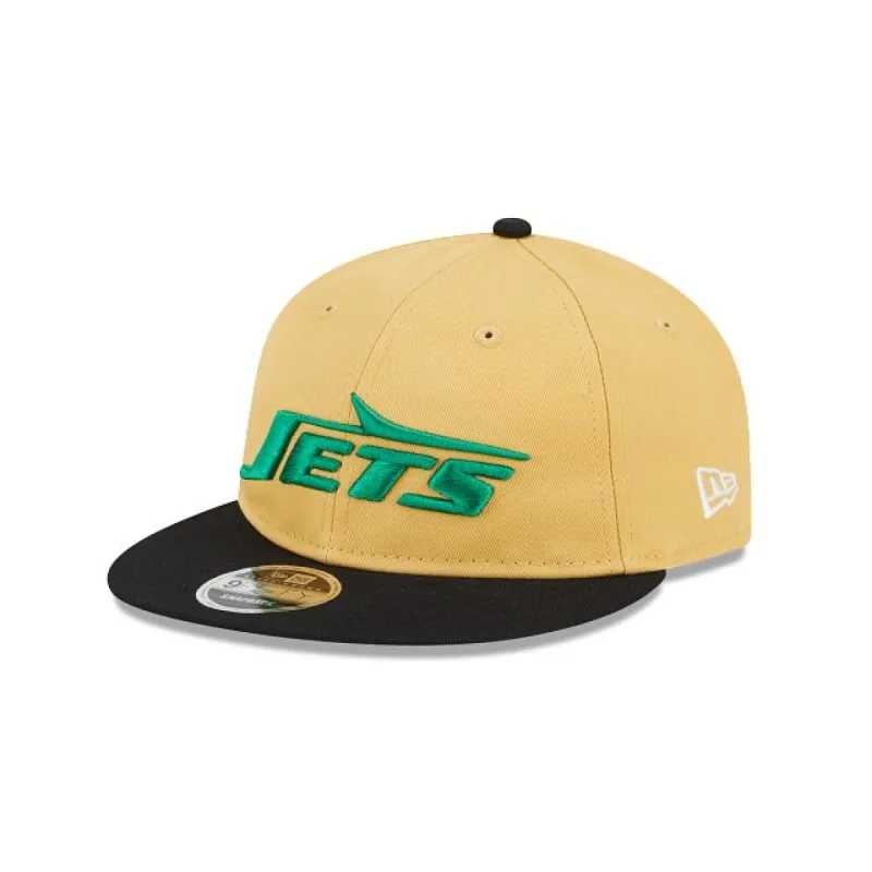 New York Jets Sepia Retro Crown 9FIFTY Snapback Hat sold by New Era