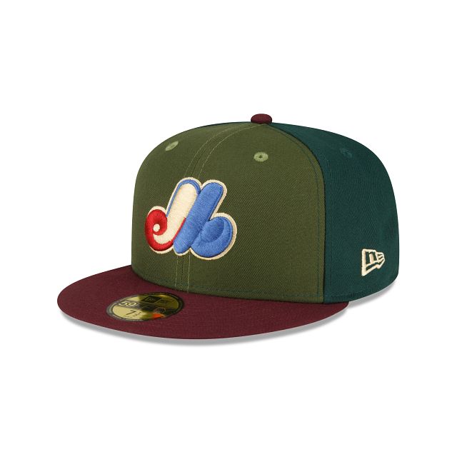 Just Caps Dark Green Montreal Expos 59FIFTY Fitted Hat sold by New Era