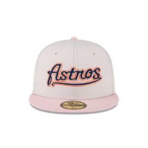Just Caps Stone Pink Houston Astros 59FIFTY Fitted Hat sold by New Era