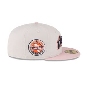 Just Caps Stone Pink Houston Astros 59FIFTY Fitted Hat sold by New Era